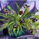 Purple Tulips | ¥19600 | 71 x 71cm | Acrylic Purple Tulips
