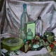 Still Life with Embroidered… | ¥19600 | 76 x 82cm | Mixed Media Still Life with Embroidered…