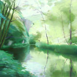467 Millers Dale Reflections - pastel