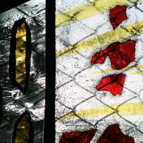Red and white frost