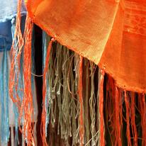 Orange tassels