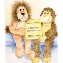 Lion and Monkey