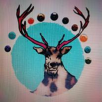 Reindeer Christmas Card