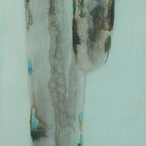 Panel one of ice series triptych