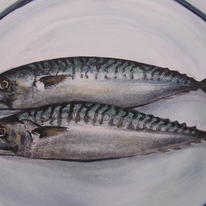 hidden Mackerel on a plate