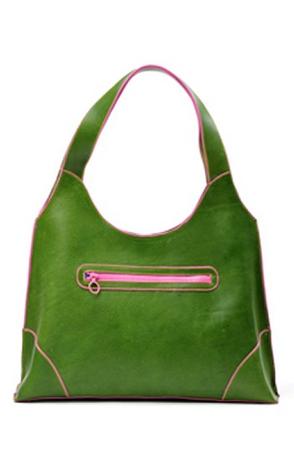 GREEN TRIANGLE BAG Melissa Simpson
