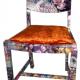 ORANGE VELVET 'STAR-CROSSED'… | | | decoupage - found furniture ORANGE VELVET 'STAR-CROSSED'…