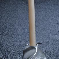 Three-cornered candleholder