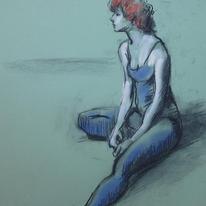 Dancer resting
