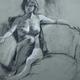 Nude0408 | | 55 x 75cm | Charcoal on paper Nude0408