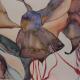 Soft Fuchsia 1 | £200 | 66 x 30cm | watercolour Soft Fuchsia 1