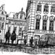 prague street scene…