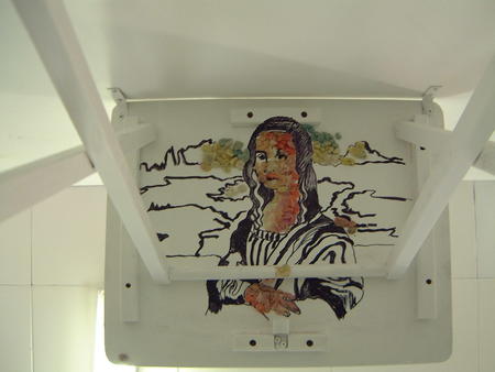 mona lisa close up