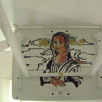 mona lisa close up