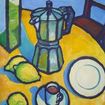 coffee pot  lemons