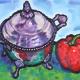 A tureen and a red pepper | | 41 x 51cm | oil on canvas A tureen and a red pepper