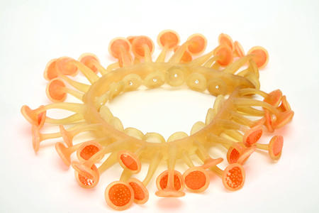Lumini neckpiece - orange
