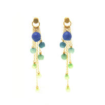 Cascade drop earrings