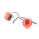1 cup hooks | | | silicone, oxidised silver 1 cup hooks