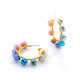 Plume hoops | | | silicone, 18ct gold plate Plume hoops