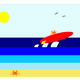 Surfing Crab | | | digital art Surfing Crab
