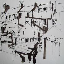 Opposite the vegetable market