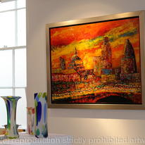Busy City displayed