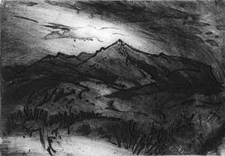 Goatfell storm