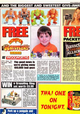 Sunday Mirror Monster Wrestlers Giveaway
