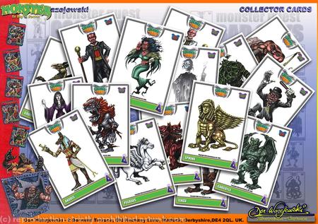 Monster Collector Cards Art