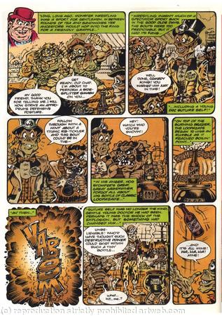 Monster Wrestlers Comic page
