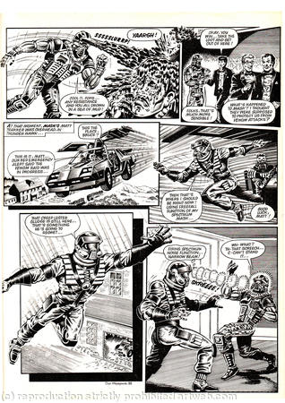 Mask comic book page