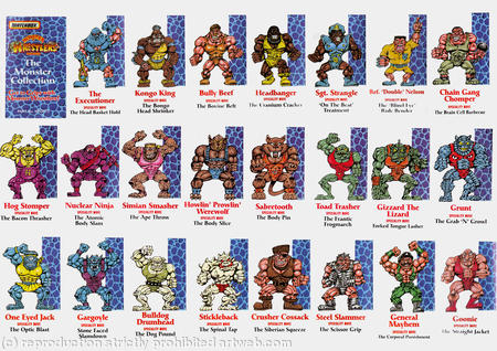 Monster Wrestlers Characters