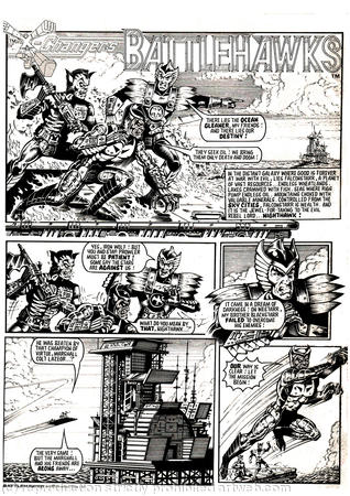BattleHawks comic page