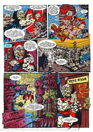 Monster Wrestlers comic page
