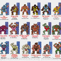 Monster Wrestlers Characters