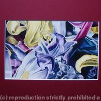 Tulipmania 14 - Print Burgandy Mount