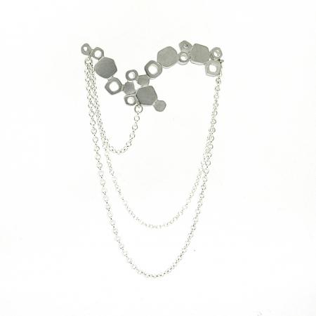 Lamella tethered Brooch