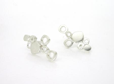 lamella short cluster earrings