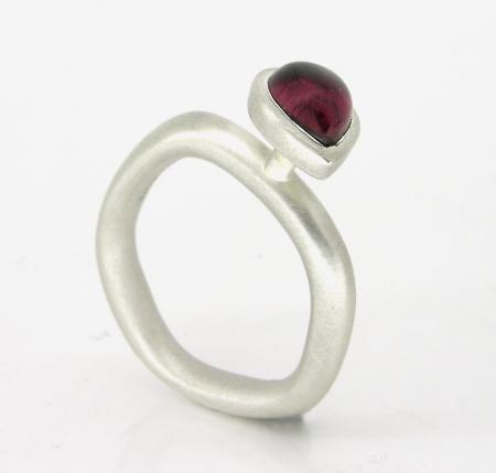 pink teardrop tourmaline companion stacker