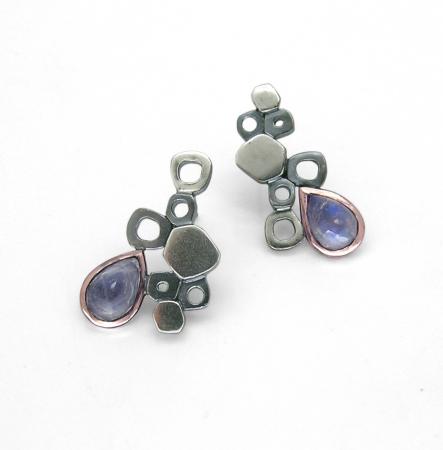 Moonstone cluster drops