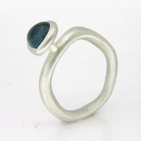 blue teardrop tourmaline companion stacker