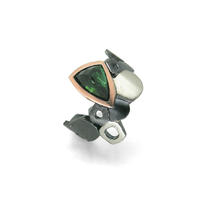 Green tourmaline ring