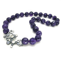 T-bar amethyst necklace