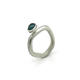 Blue tourmaline ring
