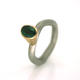 green tourmaline stacker