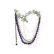 amethyst lamella brooch