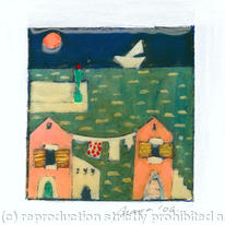 night sea landscape