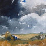 The Blue Shed - Oil on Board