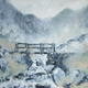 Mountain footbridge